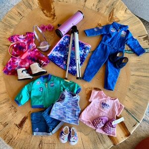 American Girl Doll Luciana Space-Themed Outfits and Accessories